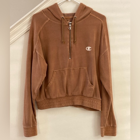 Champion Half Zip Hoodie Size L - Picture 1 of 10